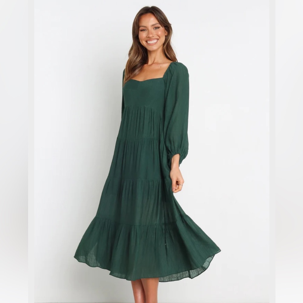 NWT Petal & Pup Salma Dress - Emerald, Sz 4